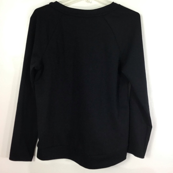 Elie Tahari Black Faux Fur Sweatshirt M - Picture 2 of 4